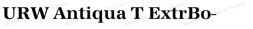 URW Antiqua T ExtrBo字体转换